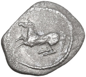 obverse: Thessaly, Perrhaiboi. AR Obol, c. 450-400 BC