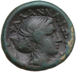 reverse: Thessaly, Phalanna. AE Chalkous, 4th century BC