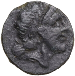 obverse: Northern Apulia, Salapia. AE 18 mm, 225-210 BC