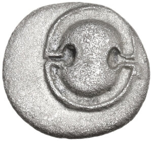 obverse: Boeotia, Tanagra. AR Obol, c. 387-375 AC