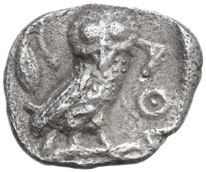 reverse: Attica, Athens. AR Obol, 454-404 BC