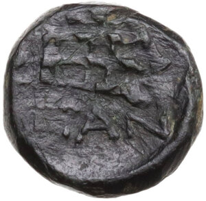 reverse: Cimmerian Bosporos, Pantikapaion. AE 9.5 mm. c. 4th century BC