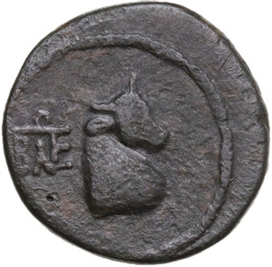 reverse: Cimmerian Bosporos, Pantikapaion.  Dynamis, second Reign (16 BC-8 AD).. AE 21.5 mm