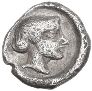 reverse: Southern Apulia, Tarentum. AR Litra, c. 470-450 BC