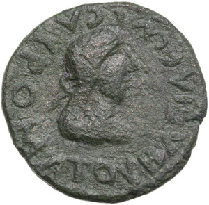 obverse: Kings of Bosporos.  Sauromates II (AD 174/5-210/1). AE 2 Denarii, AD 193-210/1