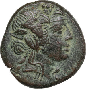 obverse: Pontos, Amisos.  Mithradates VI Eupator (120-63 BC).. AE 19 mm, 100-80 BC