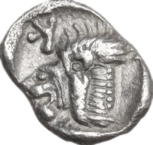 reverse: Mysia, Kyzikos. AR Hemiobol, c. 480 BC