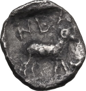 reverse: Troas, Neandria. AR Obol, c. 350-340 BC. Chian standard