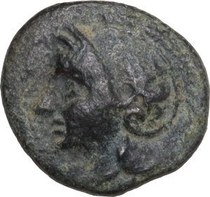 obverse: Aeolis, Myrina. AE 11 mm, 4th century BC