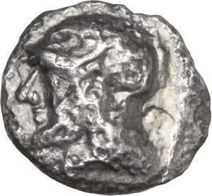 obverse: Lesbos, Methymna. AR Obol, 500-460 BC