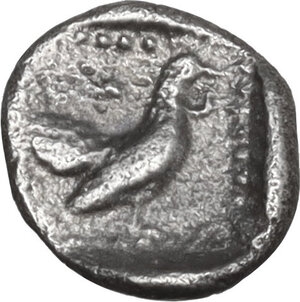 reverse: Lesbos, Methymna. AR Hemiobol, 500-460 BC