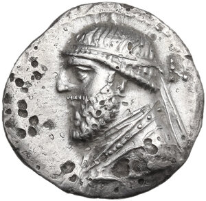 obverse: Kings of Parthia.  Mithradates II (121-91 BC). AR Drachm, Ecbatana mint, 119-109 BC