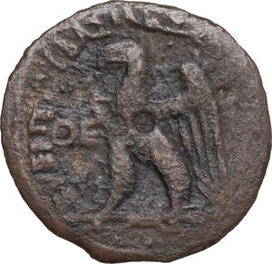reverse: Egypt, Ptolemaic Kingdom.  Ptolemy VIII Euergetes II (Physcon)(145-116 BC).. AE 20 mm, Kyrene mint