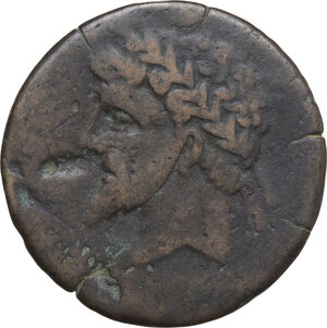 reverse: Kings of Numidia.  Massinissa or Micipsa (203-148 BC or 148-118 BC). AE 26 mm