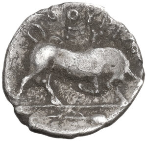reverse: Southern Lucania, Thurium. AR Triobol, 350-300 BC