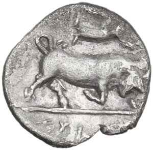reverse: Southern Lucania, Thurium. AR Triobol, 300-280 BC