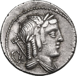 L. Julius Bursio. Denarius, 85 BC