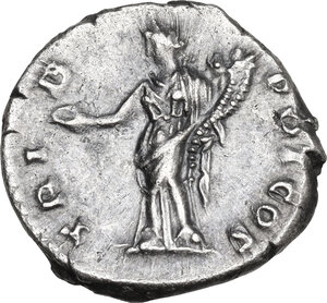 Antoninus Pius as Caesar (25 February-10 July 138 AD).. AR Denarius