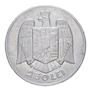 reverse: ROMANIA CAROL II 250 LEI 1935 AG. 13,40 GR. BB