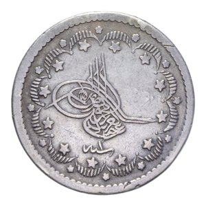 reverse: TURCHIA 10 PIASTRE 1861 AG. 11,54 GR. BB (APPICCAGNOLO RIMOSSO)