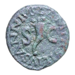 reverse: AUGUSTO (27 BC - 14 AD) QUADRANS CORNUCOPIA 3 GR. qBB