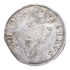 reverse: ANCONA GIULIO III (1550-1555) GIULIO AG. 3,15 GR. BB+