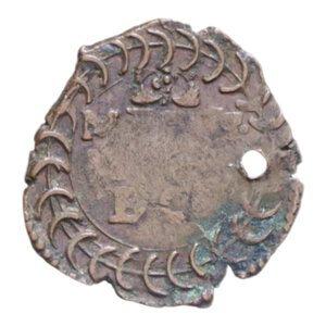 reverse: CASTIGLIONE DELLE STIVIERE FERDINANDO II GONZAGA (1680-1707) SESINO R CU. 0,91 GR. MB (FORO+CARTELLINO D EPOCA)