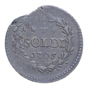 reverse: CORSICA PASQUALE PAOLI GENERALE 4 SOLDI 1765 R CU. 1,53 GR. BB