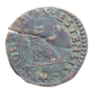 reverse: FERRARA ALFONSO I D ESTE (1505-1534) DENARO CU. 1,35 GR. MIR. 284 qBB (CON CARTELLINO D EPOCA)