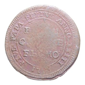 reverse: FERMO PIO VI (1775-1799) 5 BAIOCCHI 1797 MADONNINA CU. 12,16 GR. MB-BB