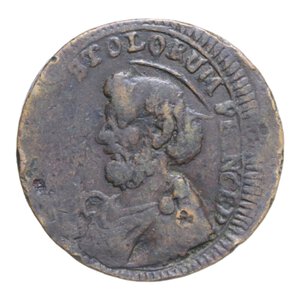 obverse: FOLIGNO PIO VI (1775-1799) BAIOCCHI DUE E MEZZO 1797 SAMPIETRINO R CU. 17,60 GR. MB-BB