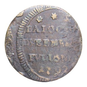 reverse: FOLIGNO PIO VI (1775-1799) BAIOCCHI DUE E MEZZO 1797 SAMPIETRINO R CU. 17,60 GR. MB-BB