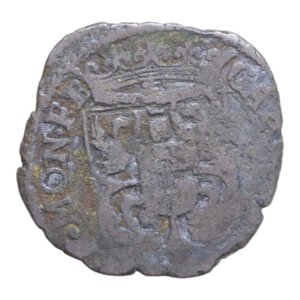 reverse: MANTOVA O CASALE CARLO II GONZAGA (1637-1665) PARPAGLIOLA 1661 R MI. 2,06 GR. MB