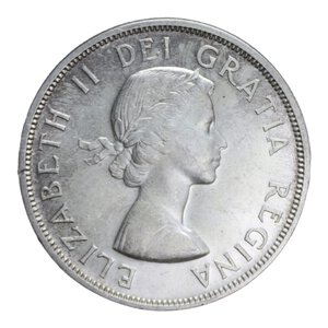 obverse: CANADA ELISABETTA II 1 DOLLARO 1959 AG. 23,43 GR. SPL-FDC (SEGNETTI)