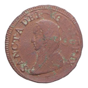 obverse: MONTALTO PIO VI (1775-1799) 5 BAIOCCHI 1797 MADONNINA R CU. 13,04 GR. MB-BB