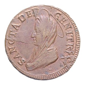 obverse: PERUGIA PIO VI (1775-1799) 5 BAIOCCHI 1797 MADONNINA CU. 17,02 GR. BB-SPL