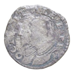 obverse: PIACENZA OTTAVIO FARNESE CON FIGLIO ALESSANDRO (1547-1586) PARPAGLIOLA 1573 R MI. 1,81 GR. MB-BB