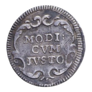 reverse: ROMA CLEMENTE XI (1700-1721) MEZZO GROSSO A. XV RR AG. 0,69 GR. BB