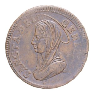 obverse: ROMA PIO VI (1775-1799) 5 BAIOCCHI 1797 MADONNINA CU. 18,15 GR. BB-SPL