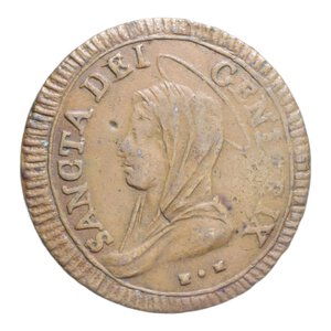 obverse: ROMA PIO VI (1775-1799) 5 BAIOCCHI 1797 MADONNINA CU. 15,71 GR. BB