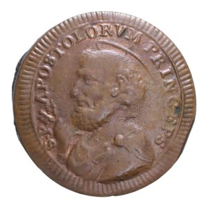 obverse: ROMA PIO VI (1775-1799) BAIOCCHI DUE E MEZZO 1796 SAMPIETRINO CU. 17,37 GR. SPL