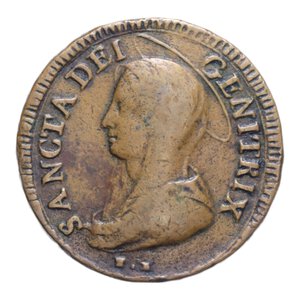obverse: SAN SEVERINO PIO VI (1775-1799) 5 BAIOCCHI 1797 MADONNINA CU. 13,54 GR. BB