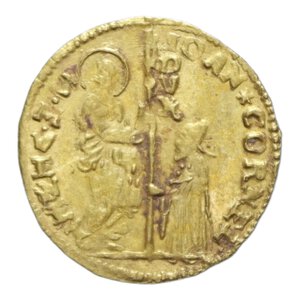 reverse: VENEZIA DOGE GIOVANNI CORNER II (1709-1722) ZECCHINO AU. 3,47 GR. BB-SPL