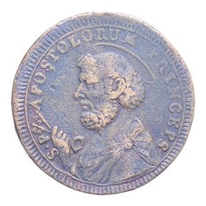obverse: VITERBO PIO VI (1775-1799) BAIOCCHI DUE E MEZZO 1796 SAMPIETRINO CU. 15,76 GR. BB