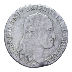 obverse: REGNO DI NAPOLI FERDINANDO IV (1759-1816) MEZZA PIASTRA 1798 AG. 13,78 GR. BB (MANCANZA SUL TONDELLO)