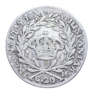 reverse: REGNO DI NAPOLI FERDINANDO IV (1759-1816) TARI  1795 NC AG. 4,45 GR. qBB