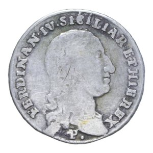 obverse: REGNO DI NAPOLI FERDINANDO IV (1759-1816) TARI  1798 AG. 4,50 GR. MB-BB