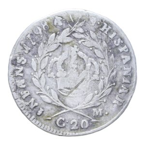 reverse: REGNO DI NAPOLI FERDINANDO IV (1759-1816) TARI  1798 AG. 4,50 GR. MB-BB