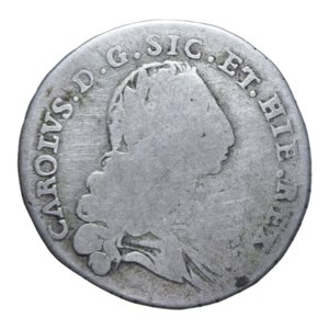 obverse: REGNO DI SICILIA CARLO DI BORBONE (1734-1759) 4 TARI  1736 AG. 7,73 GR. MB