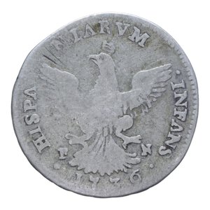 reverse: REGNO DI SICILIA CARLO DI BORBONE (1734-1759) 4 TARI  1736 AG. 7,73 GR. MB